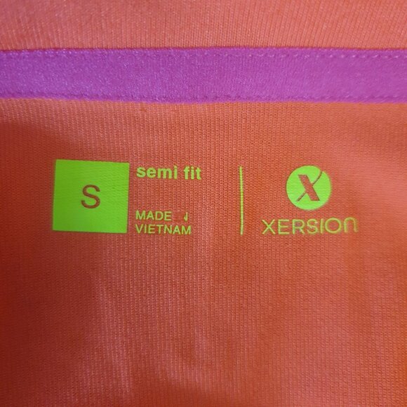 Xersion Womens Running Pullover S Pink 1/4 Zip Long Sleeve Semi Fit Sporty - Picture 5 of 6